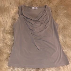 Calvin Klein size medium ruffled sleeveless top
